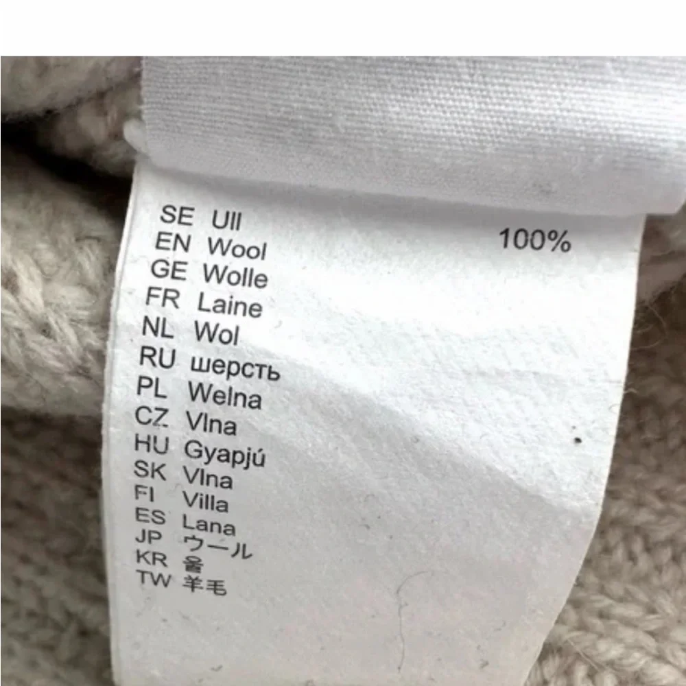 Fjallraven Ovik wool roll neck Women's Cream Turtleneck ribbed Sweater size XS - Picture 14 of 14